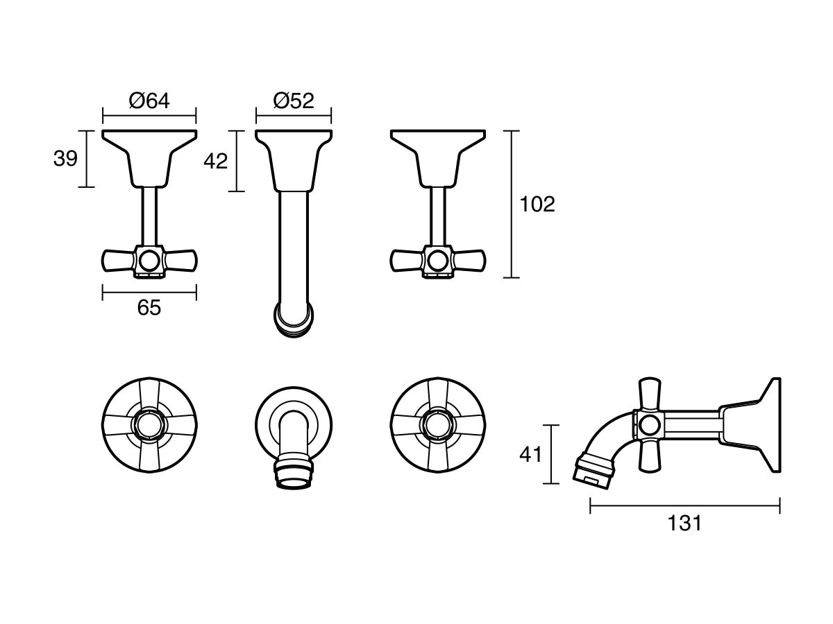 Reece Posh Bristol Bath Set Chrome