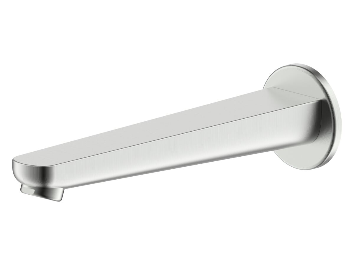 reece Posh Solus Bath Outlet 220mm Brushed Nickel