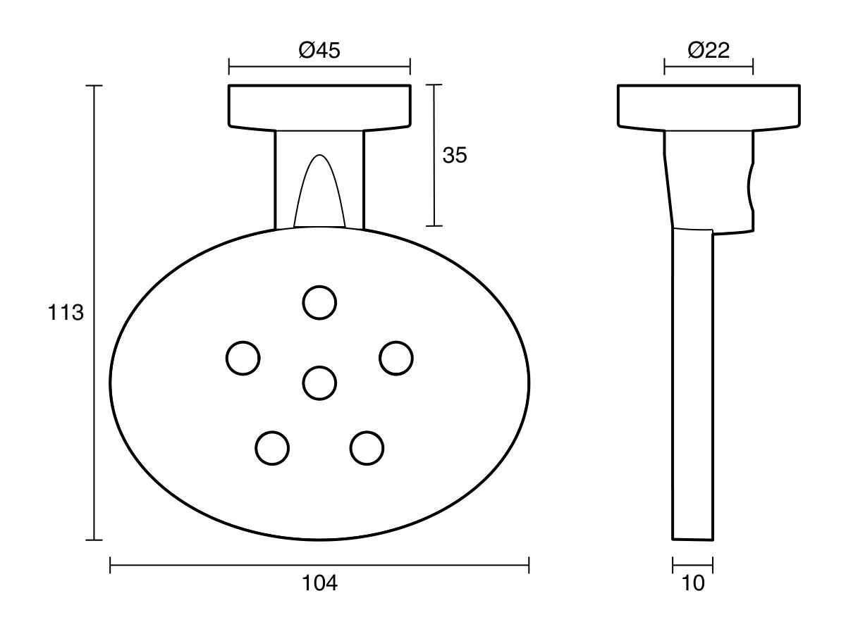 Reece Posh Solus MK2 Soap Dish Chrome