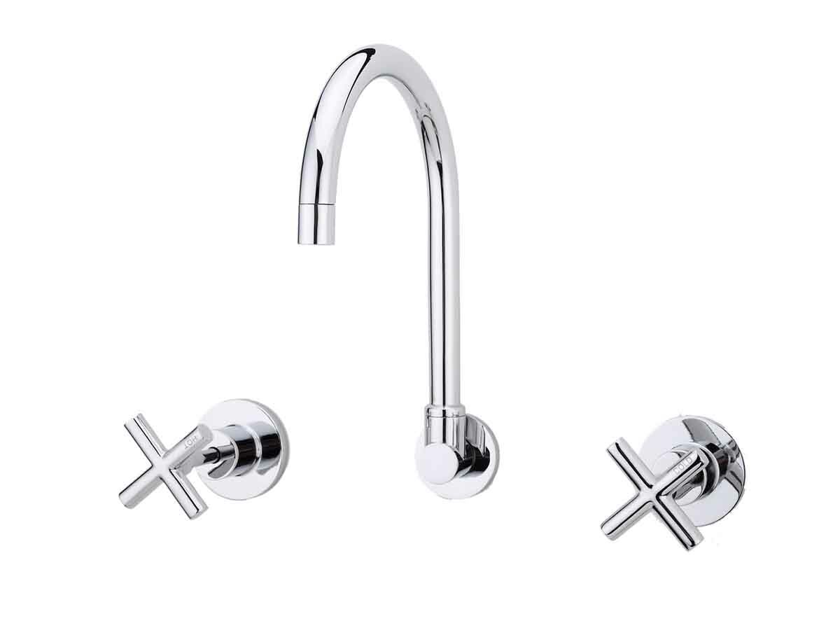 Reece Posh Solus Wall Sink Set Chrome (4 Star)