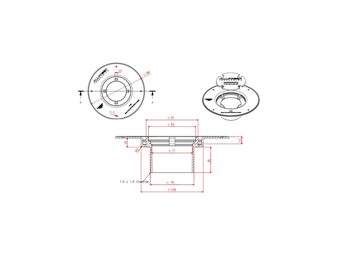 Reece Puddle Flange (Leak Control) 80mm