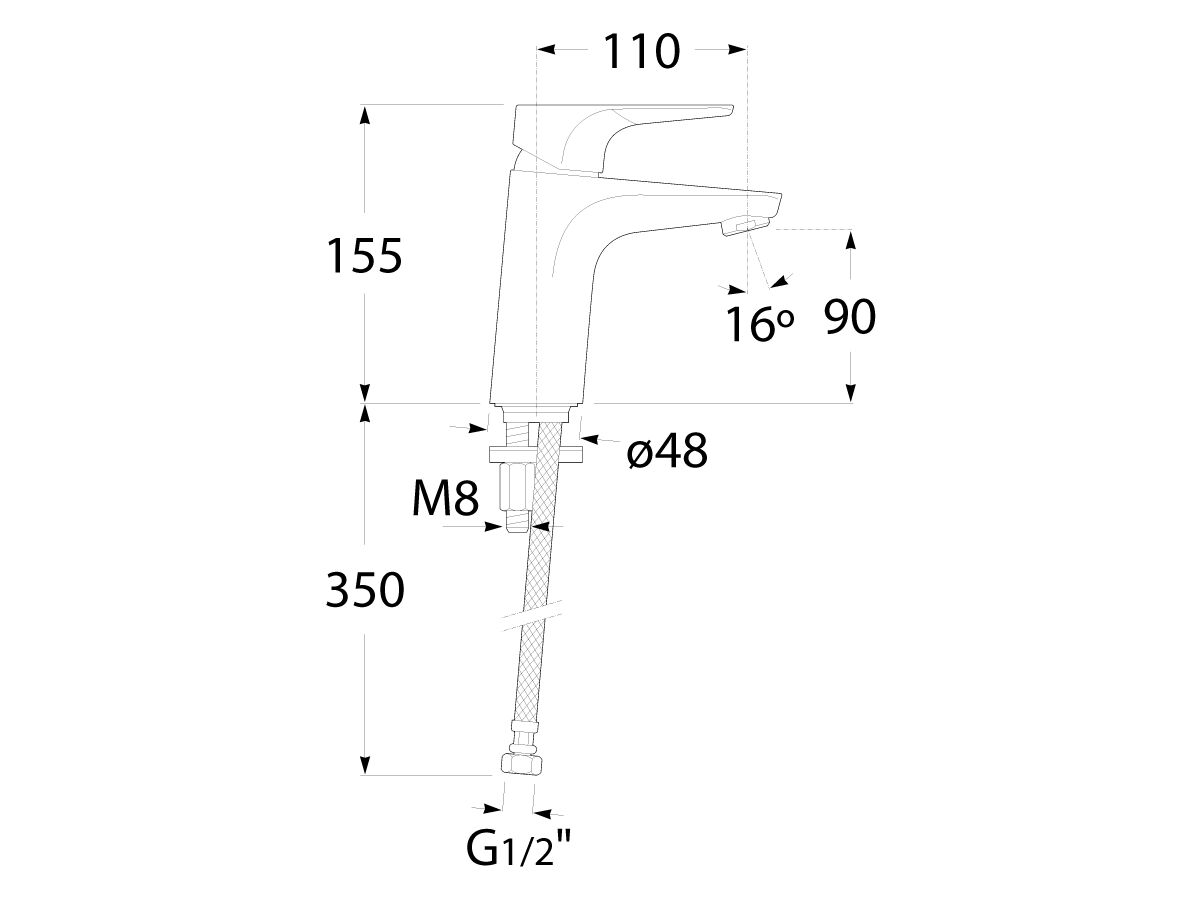 Reece Roca Atlas Basin Mixer Tap Chrome (5 Star)
