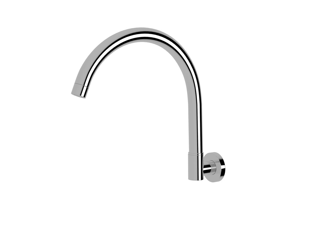 reece Sussex Scala Wall Spa Outlet Curved Chrome