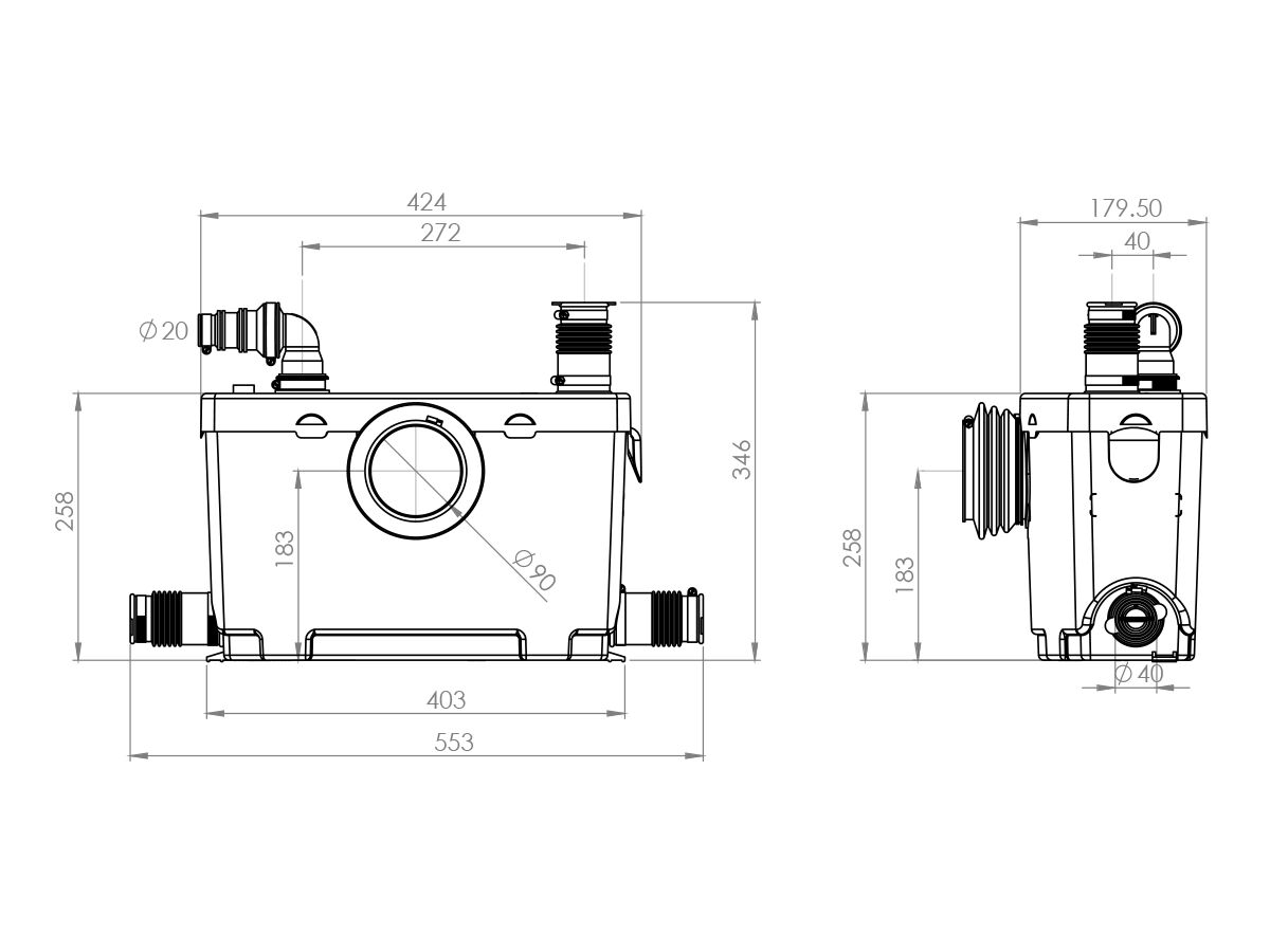Reece Vada Commercial Macerator