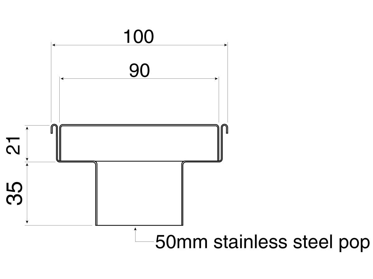 Reece Veitch RX100 Shower Channel 1500mm (Derwent)