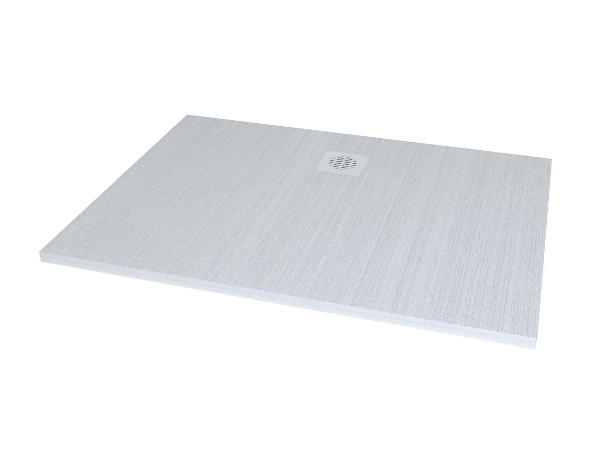 reece Roca Cyprus Stonex Shower Floor 1200mm x 900mm Blanco with Matching Waste