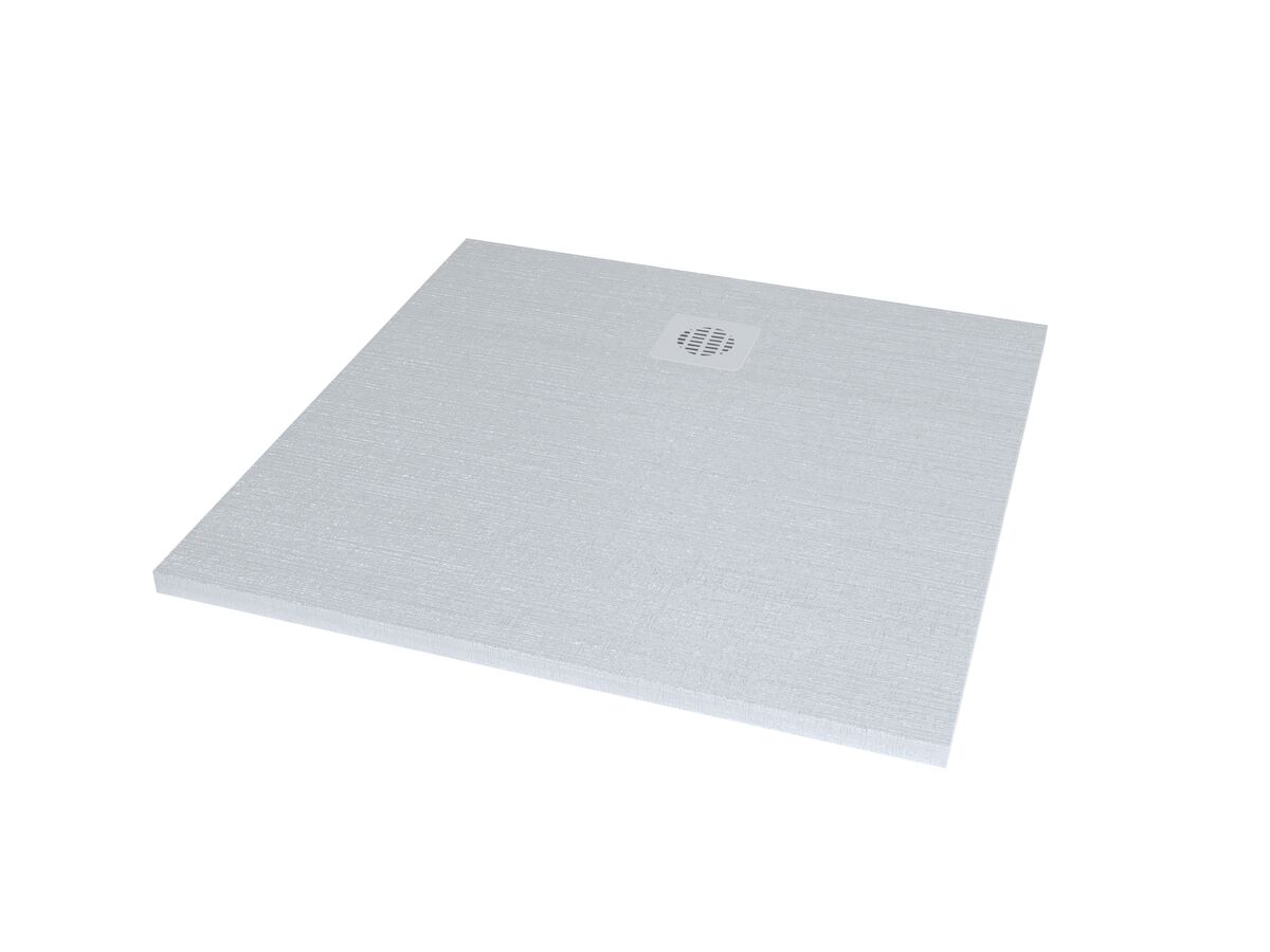 reece Roca Cyprus Stonex Shower Floor 900mm x 900mm Blanco with Matching Waste