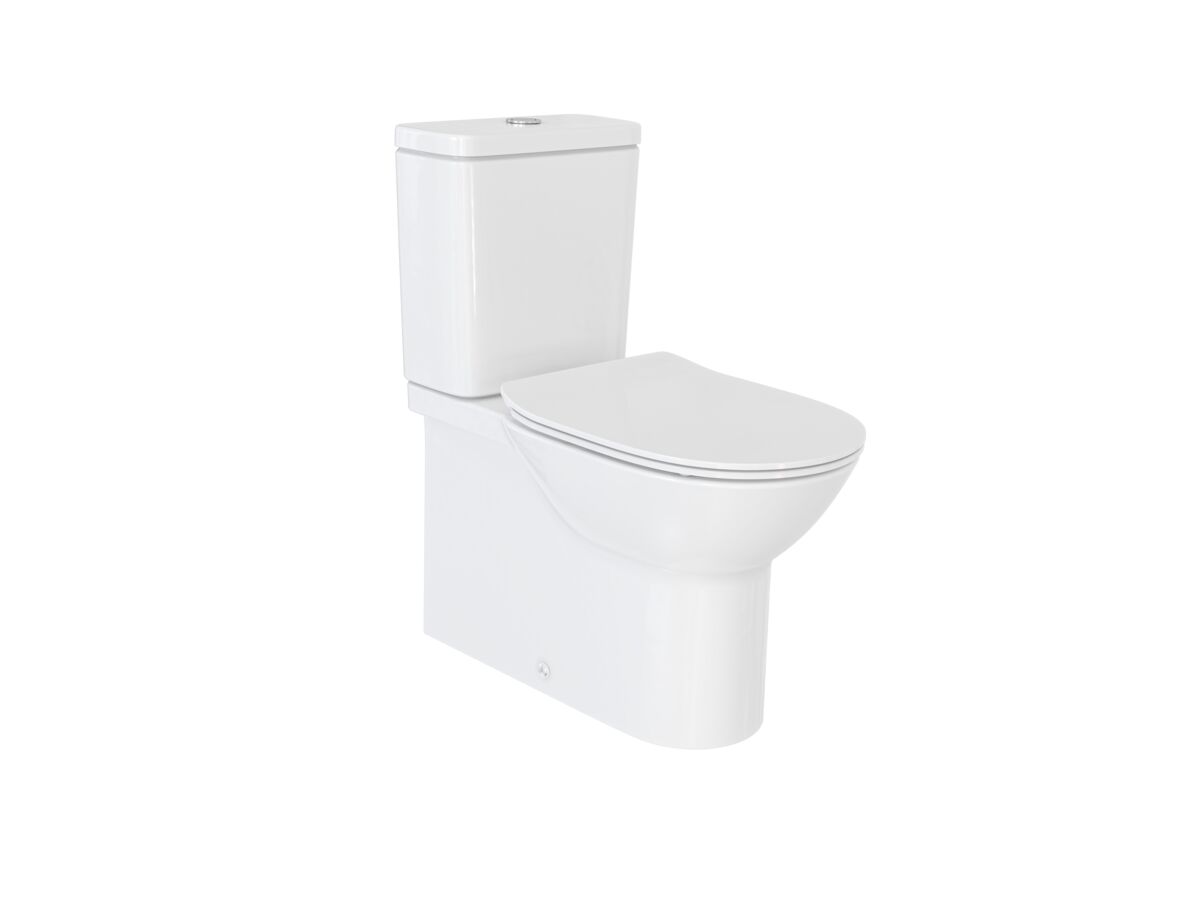 reece Roca Debba Rimless Close Coupled Back to Wall Bottom Inlet Toilet Suite (4 Star)