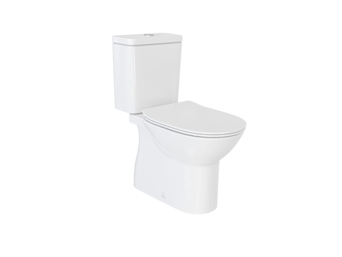 reece Roca Debba Rimless Close Coupled S Trap Back Inlet Toilet Suite (4 Star)