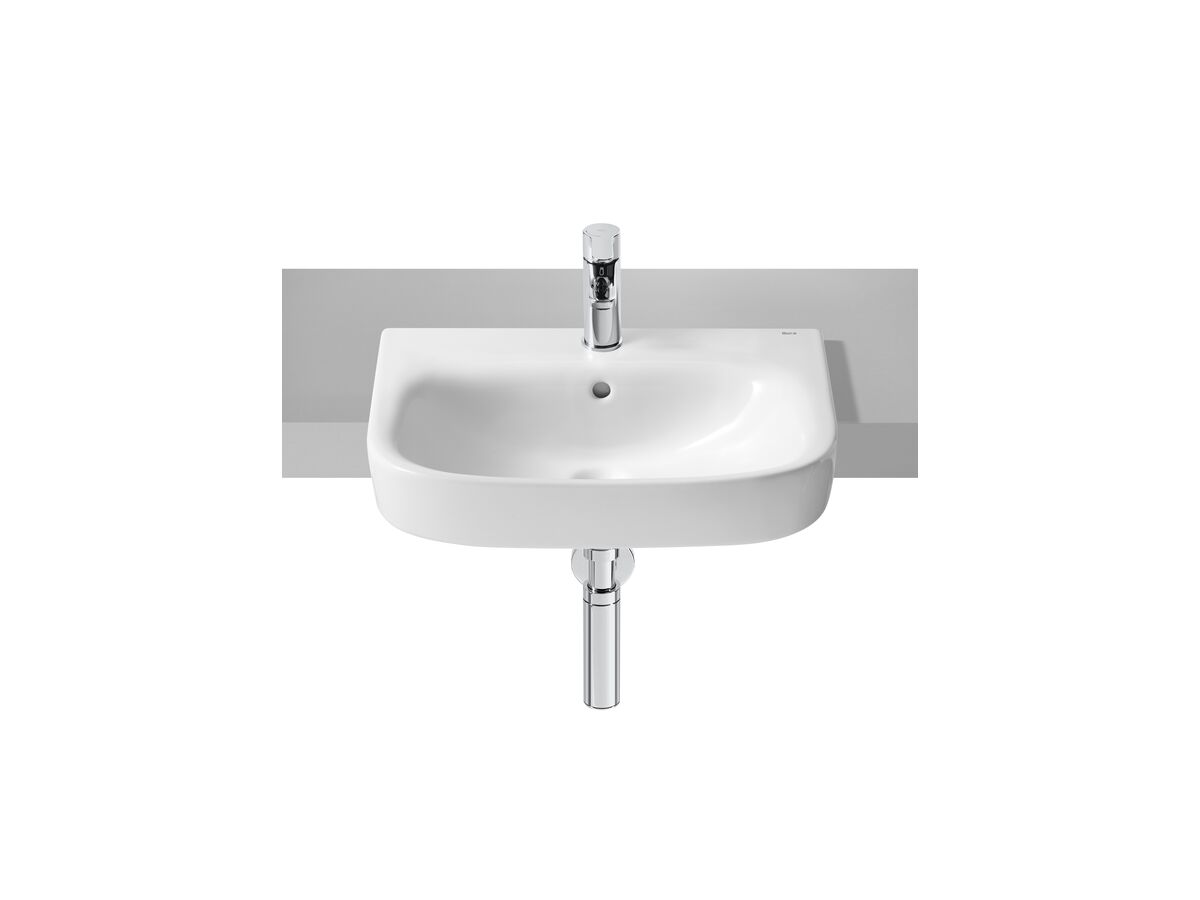 reece Roca Debba Semi Recessed Basin 520mm x 400mm 1 Taphole White