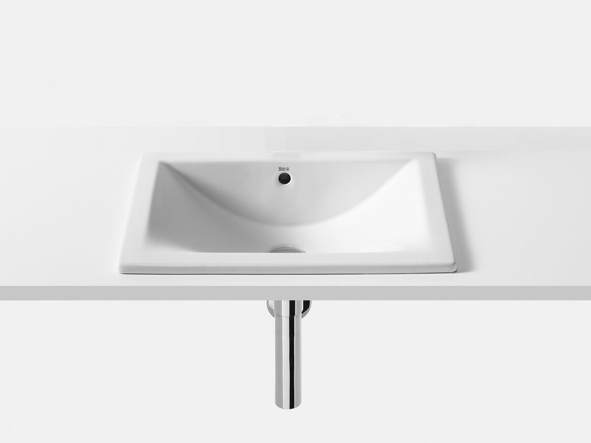 Reece Roca Diverta Vanity Basin No Taphole 500mm X 380mm White