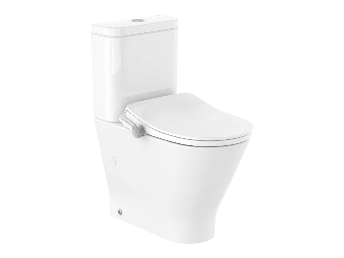 reece Roca In-Wash Gap Round Close Coupled Back to Wall Bottom Inlet Toilet Suite with Heated Seat (4 Star)