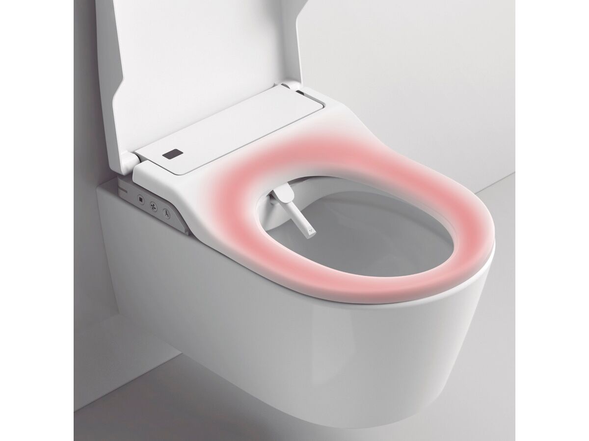 Reece Roca In-Wash Inspira Rimless Close Coupled Back To Wall Toilet Suite With Heated Seat (4 Star)