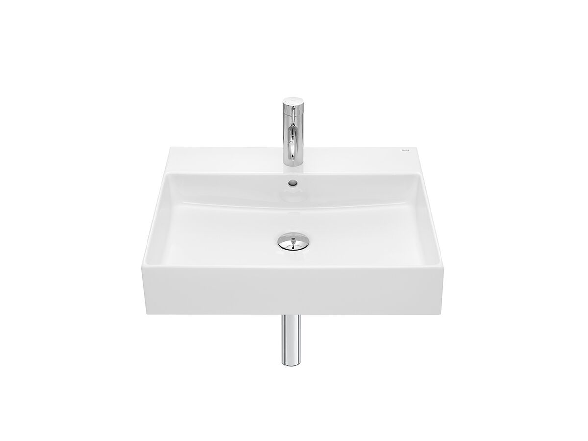 reece Roca Inspira Wall Basin with Fixings 600mm x 490mm White