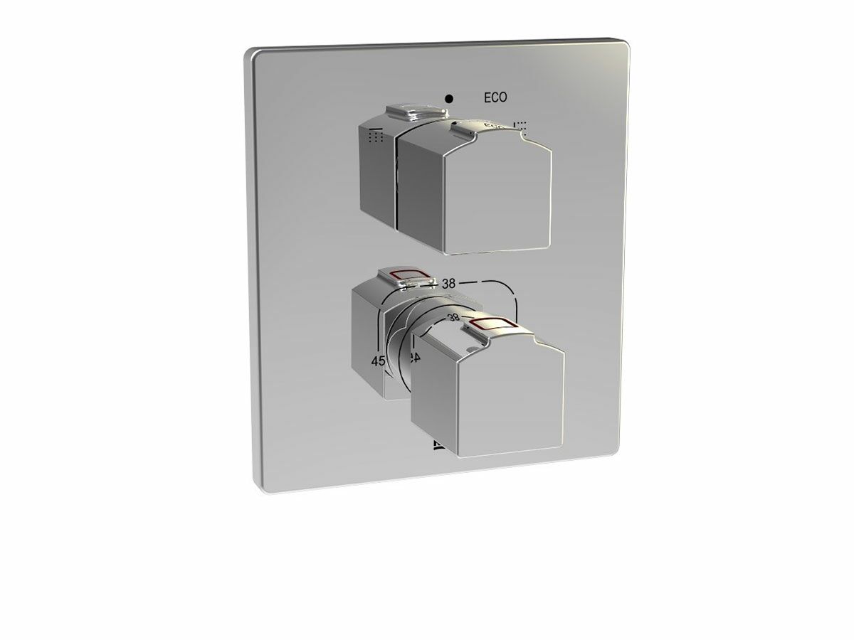 reece Roca L90-T Concealed Thermostatic Shower Mixer Tap with Diverter Chrome