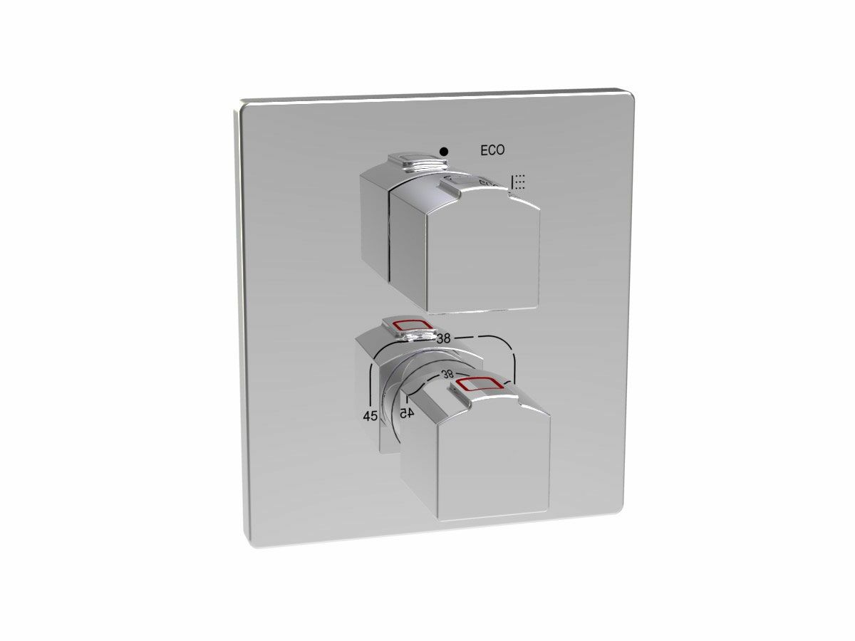 reece Roca L90-T Concealed Thermostatic Shower Mixer Tap Chrome