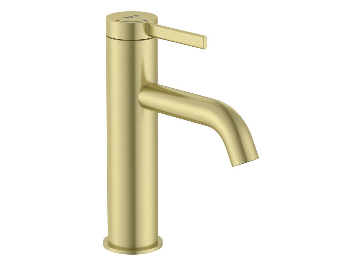reece Roca Ona Basin Mixer Tap Brushed Brass (6 Star) Lead Free