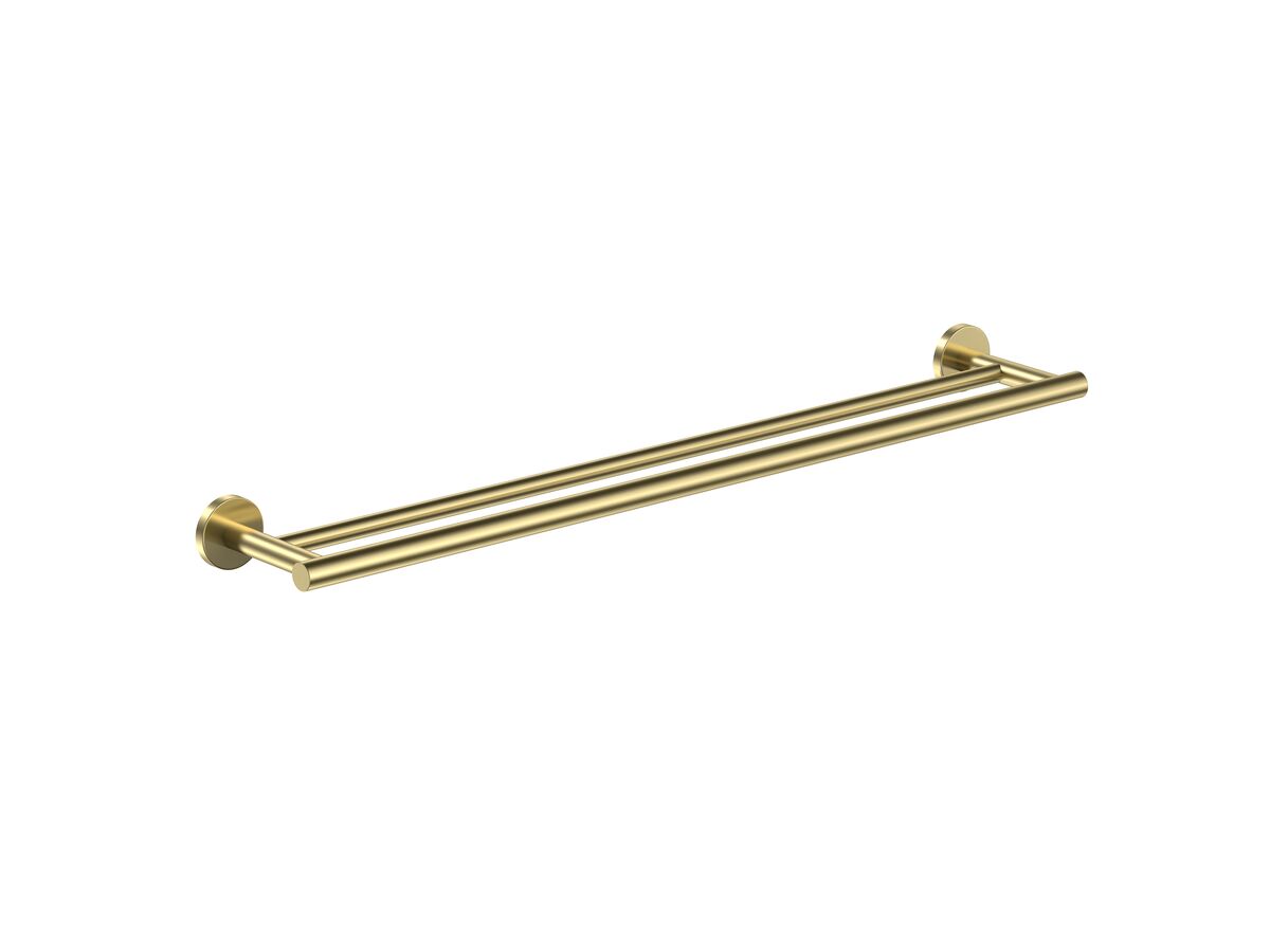 reece Roca Ona Double Towel Rail 800mm Brushed Brass