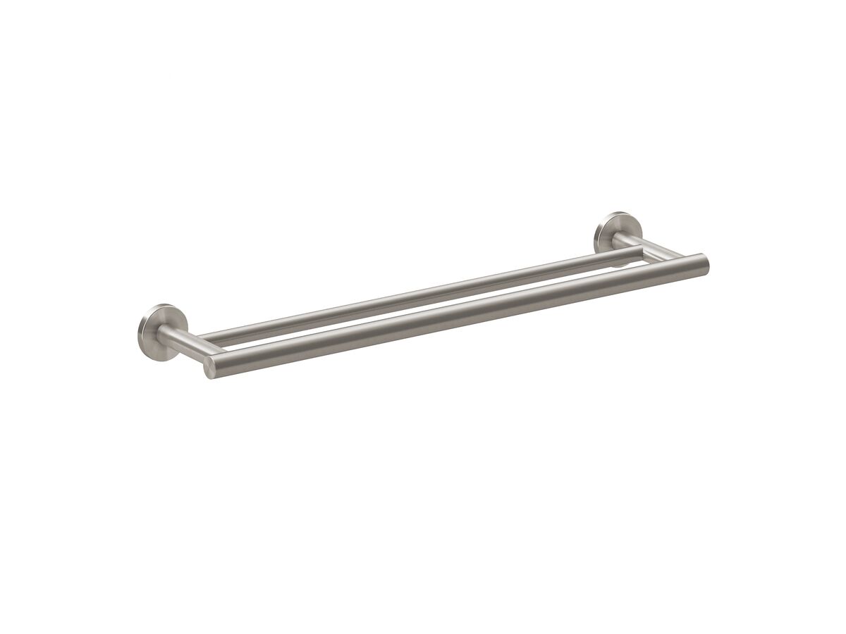 reece Roca Ona Double Towel Rail 800mm Brushed Nickel