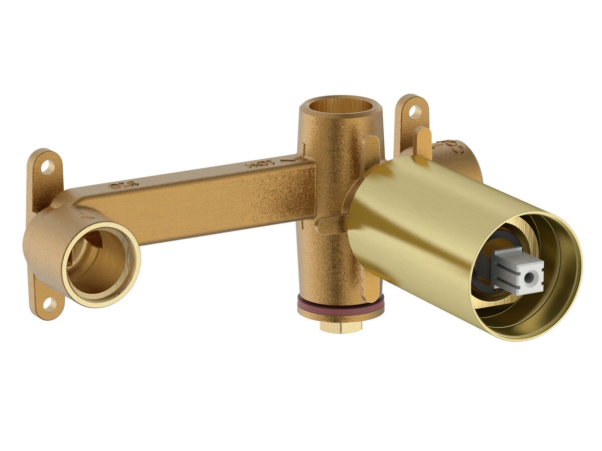 reece Roca Ona Wall Basin/Bath Mix Set Inwall Body Brushed Brass Lead Free