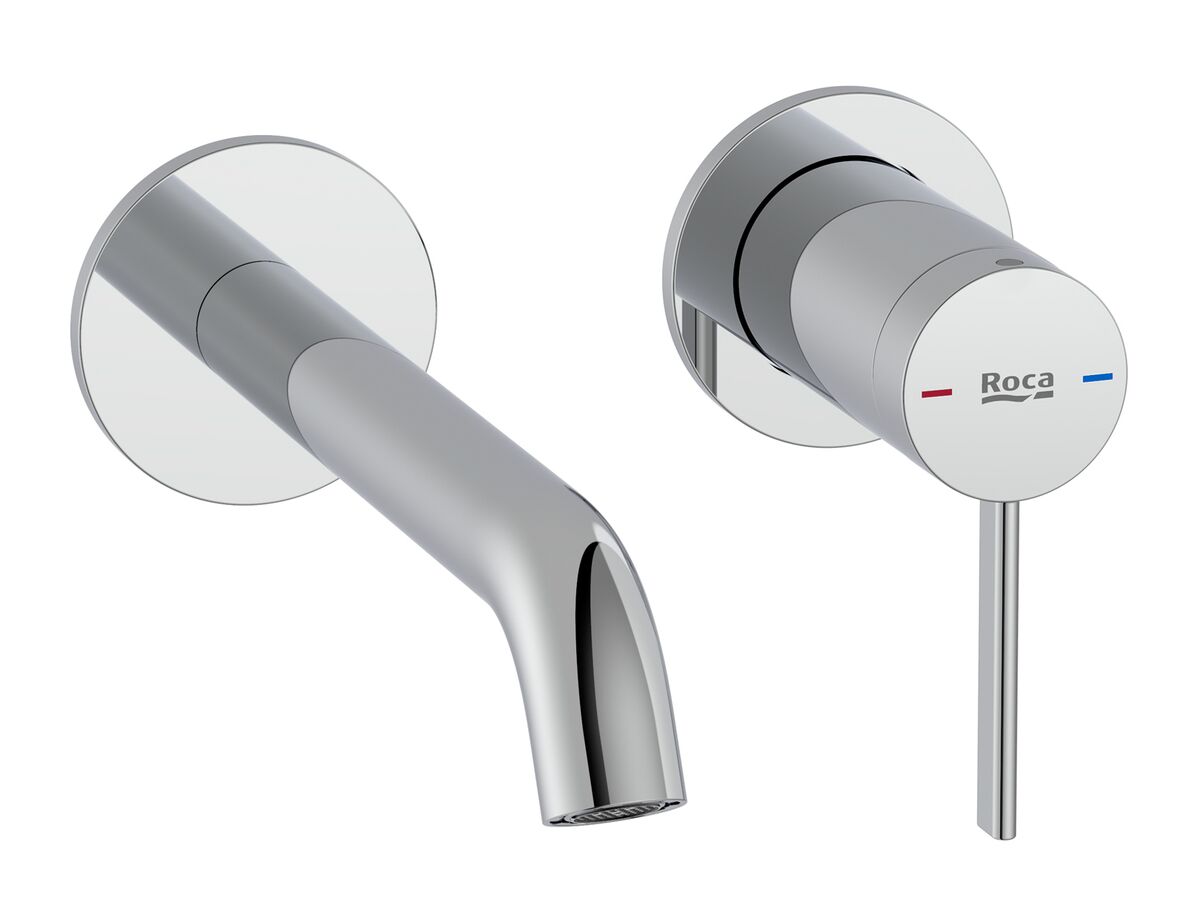 reece Roca Ona Wall Basin/Bath Mixer Tap Set Kit Chrome (6 Star) Lead Free