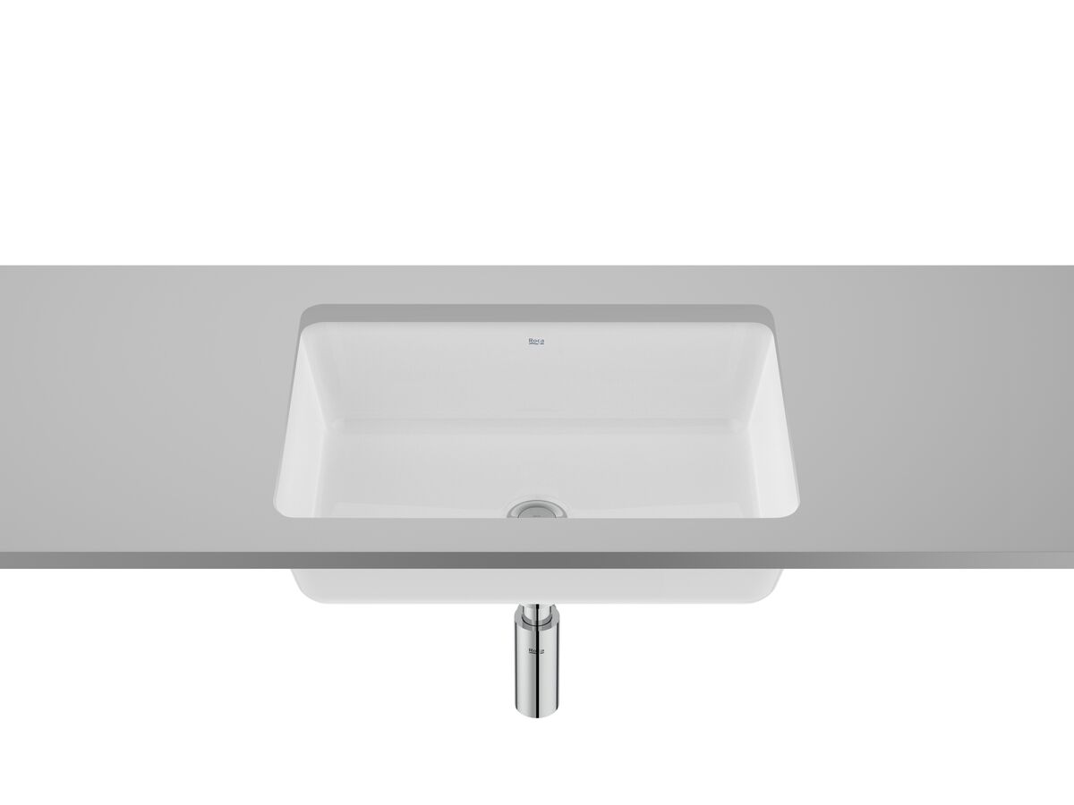 reece Roca Sofia Under Counter Basin 552mm x 392mm No Taphole with Overflow White