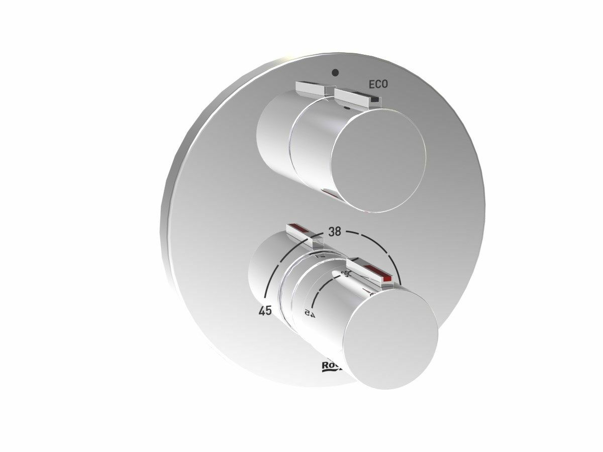reece Roca T-1000 Concealed Thermostatic Shower Mixer Tap Chrome