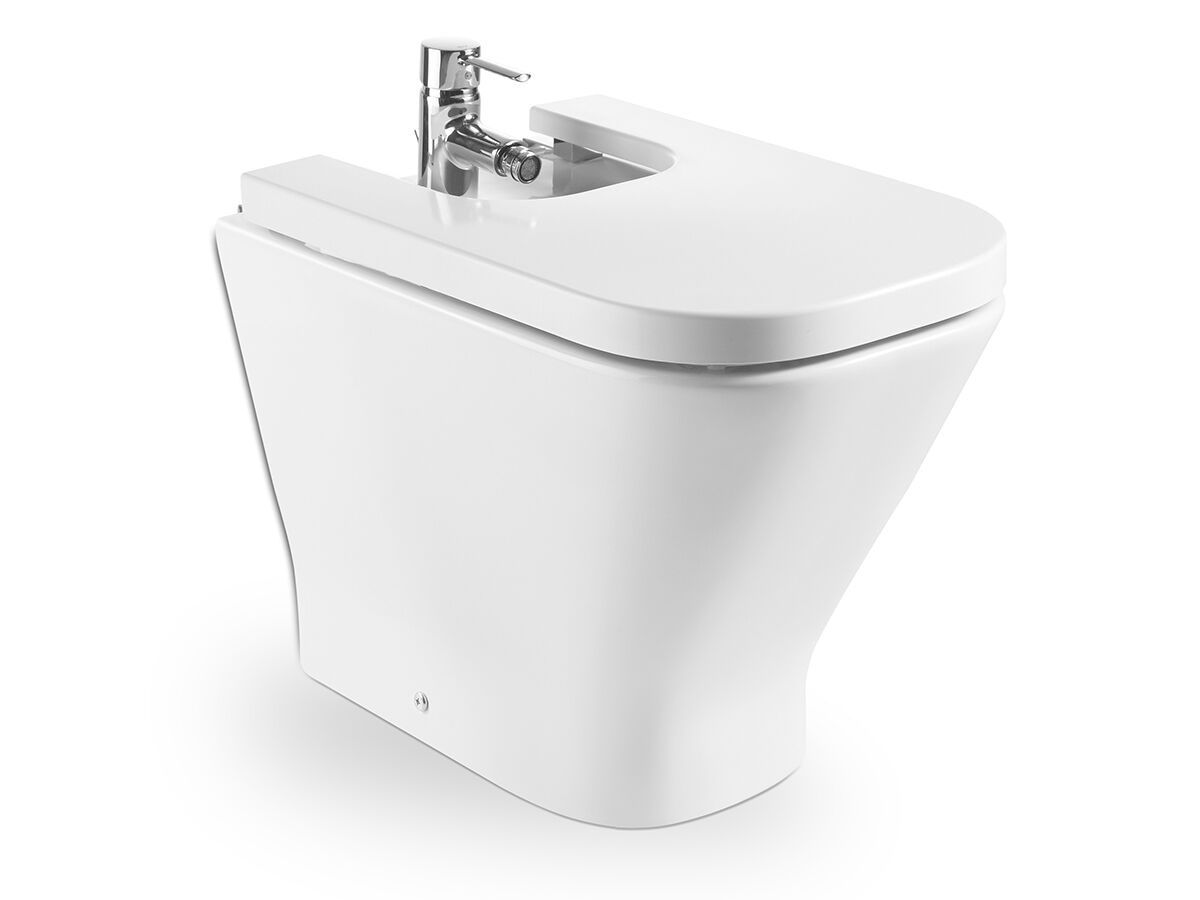 reece Roca The Gap Back to Wall Bidet & Cover 1 Taphole White