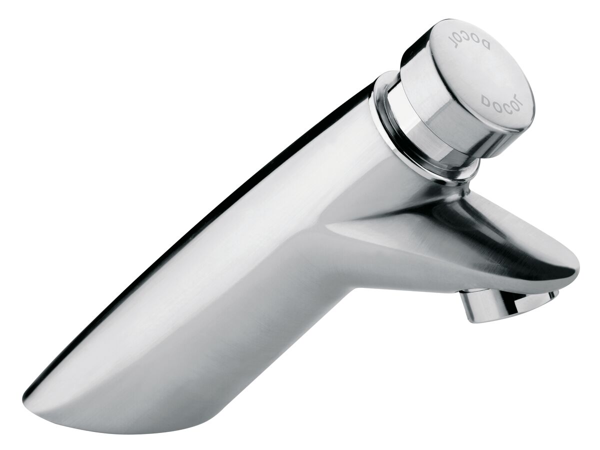 reece Self Closing Basin Tap Single Temperature Satin Stainless Steel (6 Star)