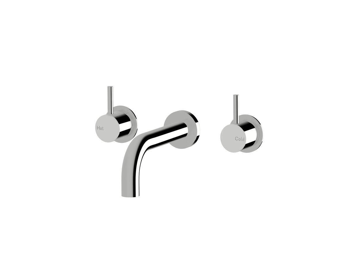 reece Sussex Scala 25mm Wall Basin Set Curved 160mm Chrome (3 Star)