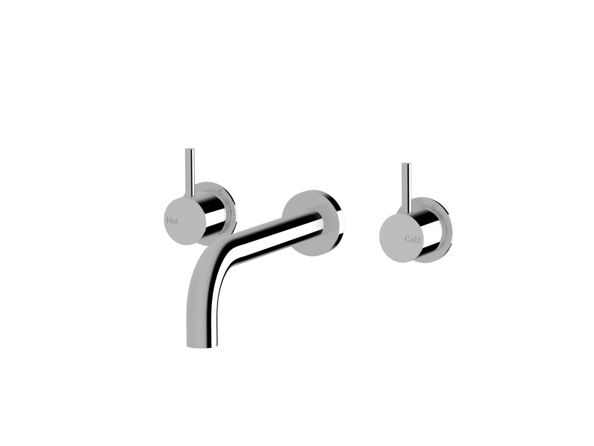 reece Sussex Scala 25mm Wall Basin Set Curved 200mm Chrome (3 Star)