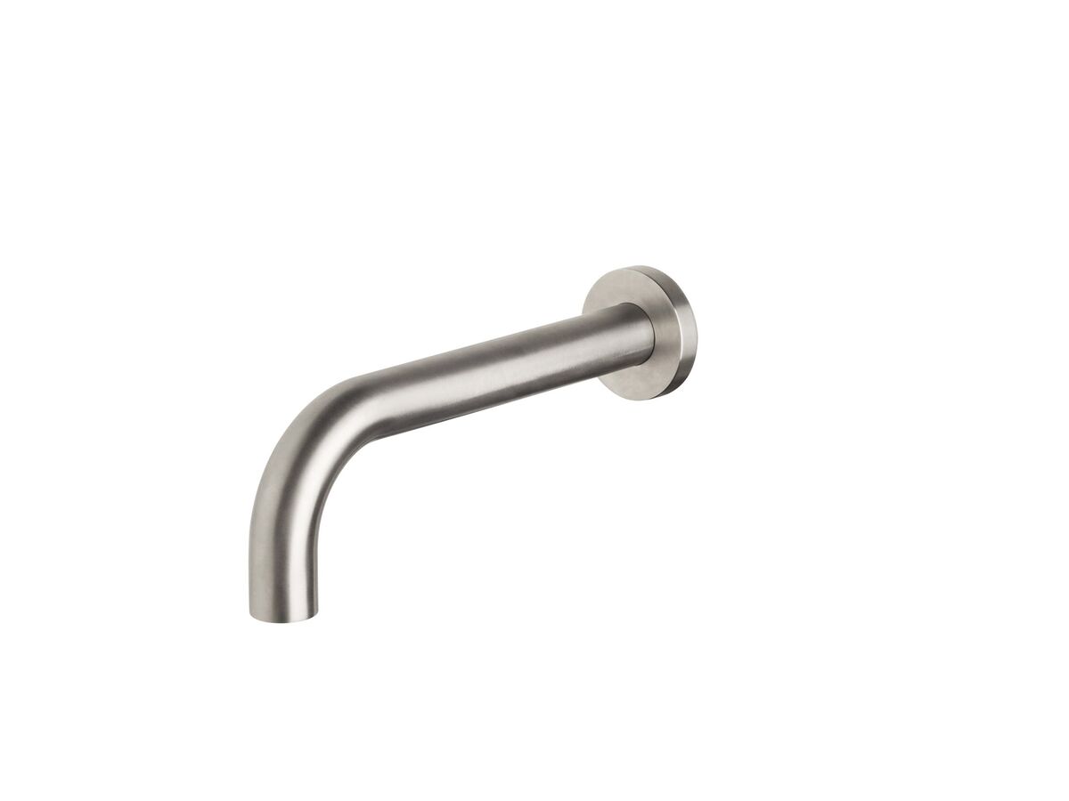 reece Sussex Scala 25mm Wall Outlet Curved 160mm 316 Stainless Steel (6 Star)