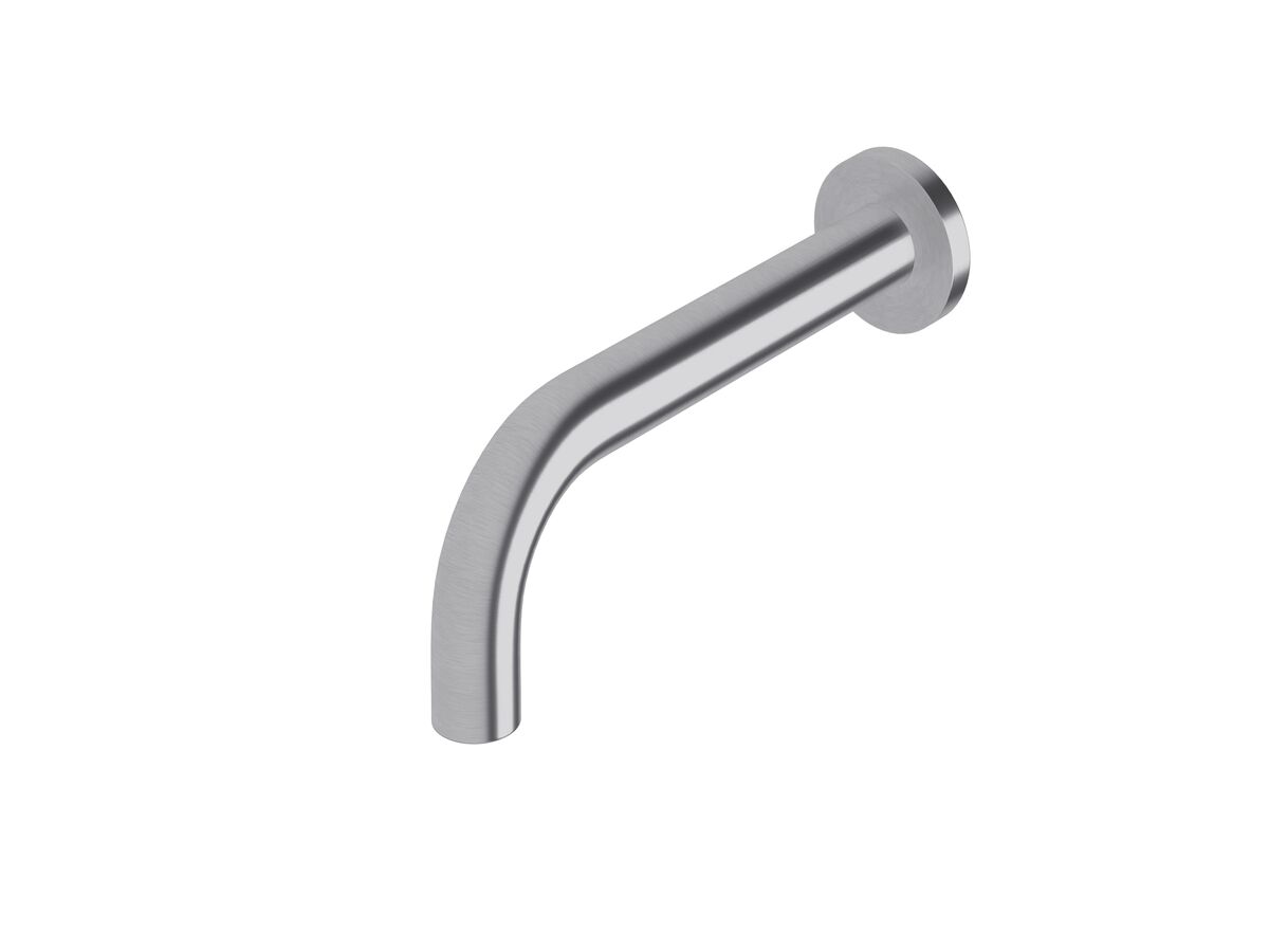 reece Sussex Scala 25mm Wall Outlet Curved 200mm Satin Chrome (3 Star)