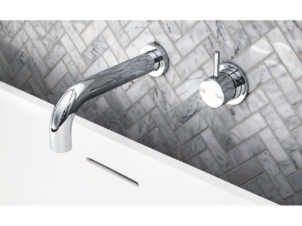 Reece Sussex Scala 32mm Curved Wall Bath Outlet 200mm Chrome