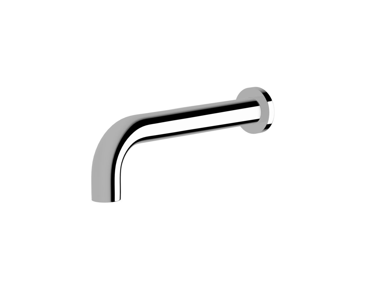reece Sussex Scala 32mm Curved Wall Bath Outlet 250mm Chrome