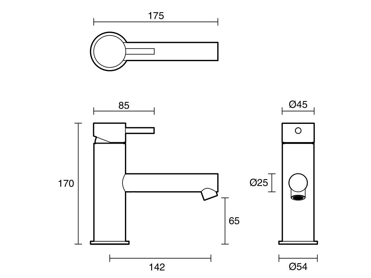 Reece Sussex Scala Basin Mixer Tap With 130mm Outlet Chrome (6 Star)