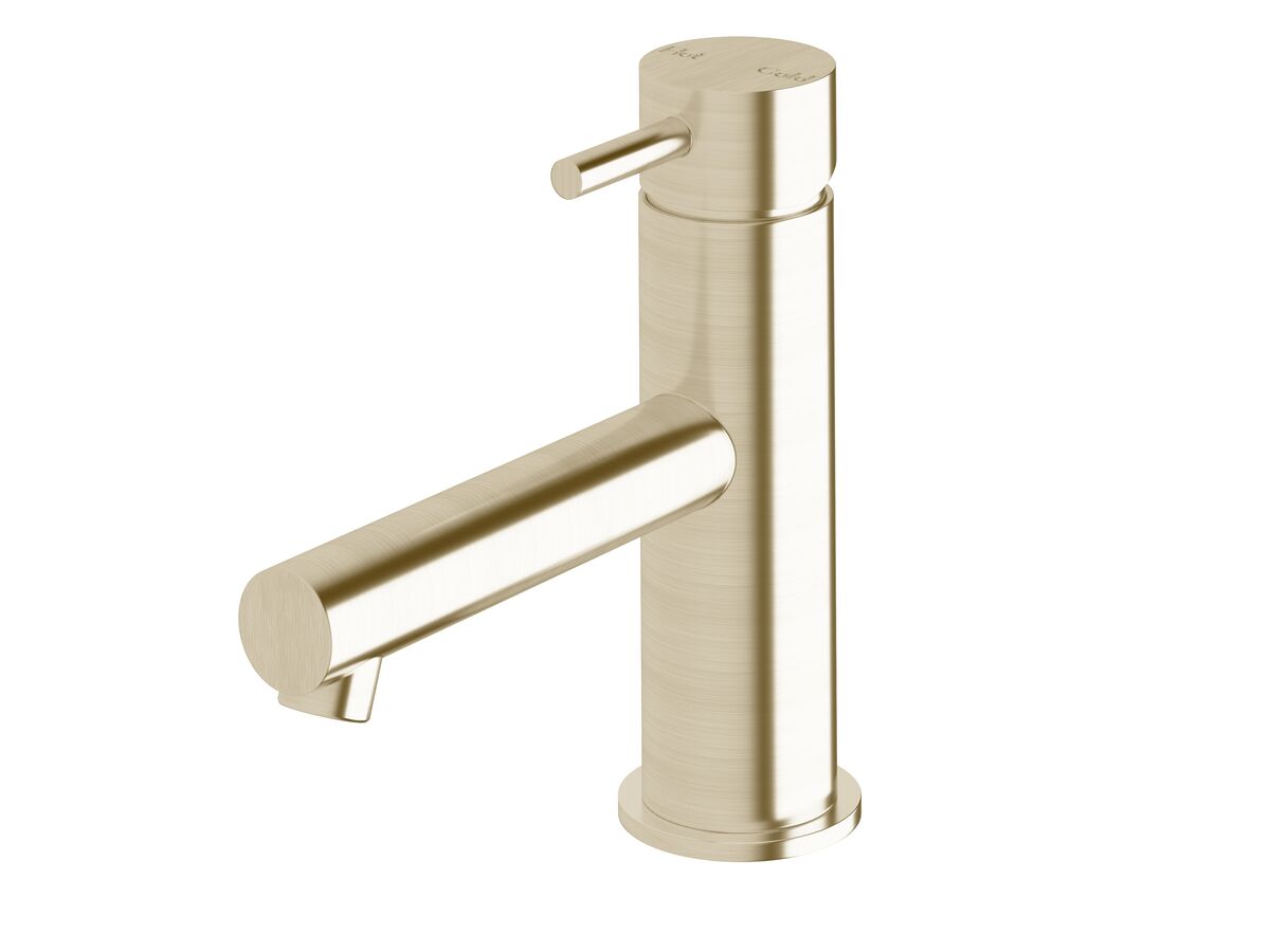 reece Sussex Scala Basin Mixer Tap with 130mm Outlet LUX PVD Brushed Platinum Gold (5 Star)