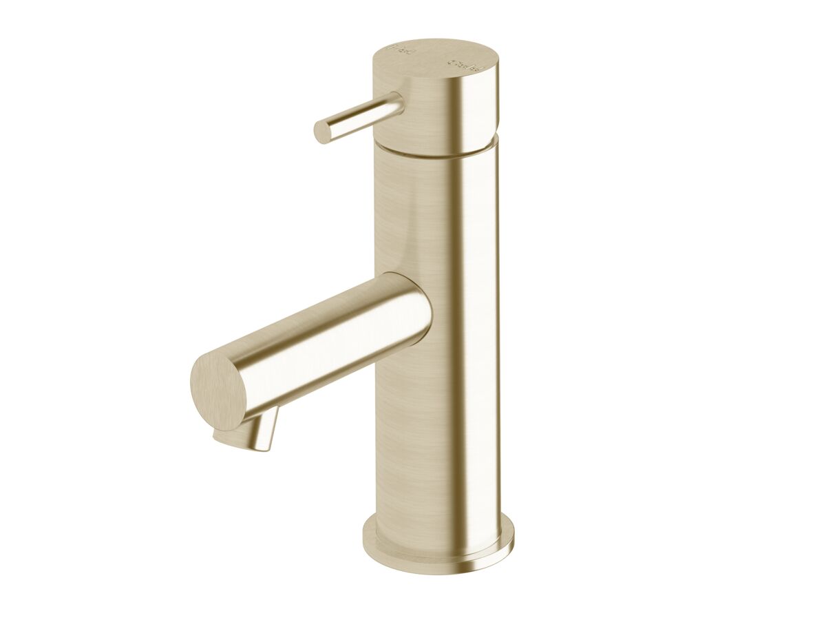 reece Sussex Scala Basin Mixer Tap with 90mm Outlet LUX PVD Brushed Platinum Gold (6 Star)