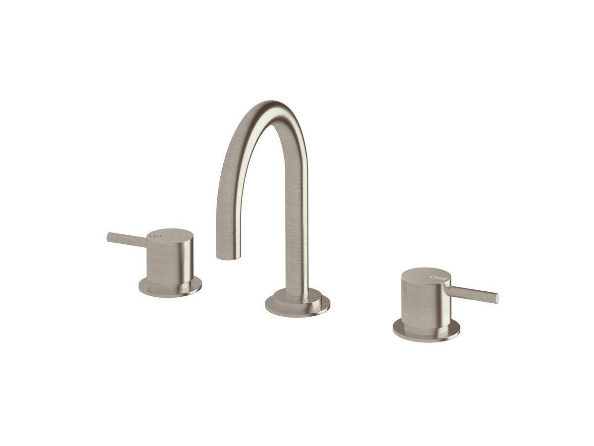 reece Sussex Scala Basin Set Curved LUX PVD Brushed Oyster Nickel (5 Star)