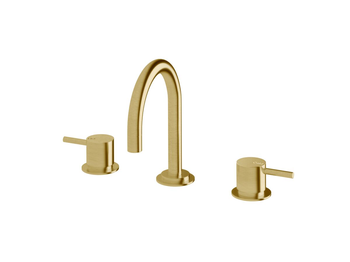 reece Sussex Scala Basin Set Curved LUX PVD Brushed Pure Gold (5 Star)