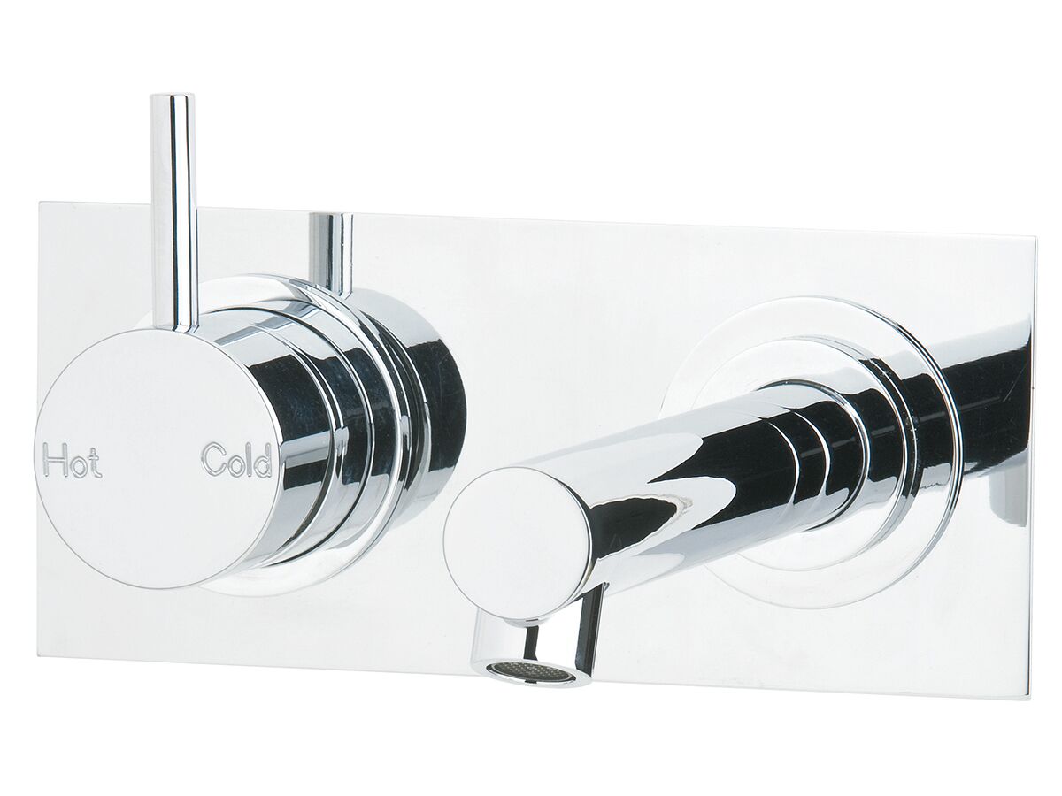 reece Sussex Scala Bath Mixer Tap Outlet System Straight 160mm Left Hand Operation Chrome