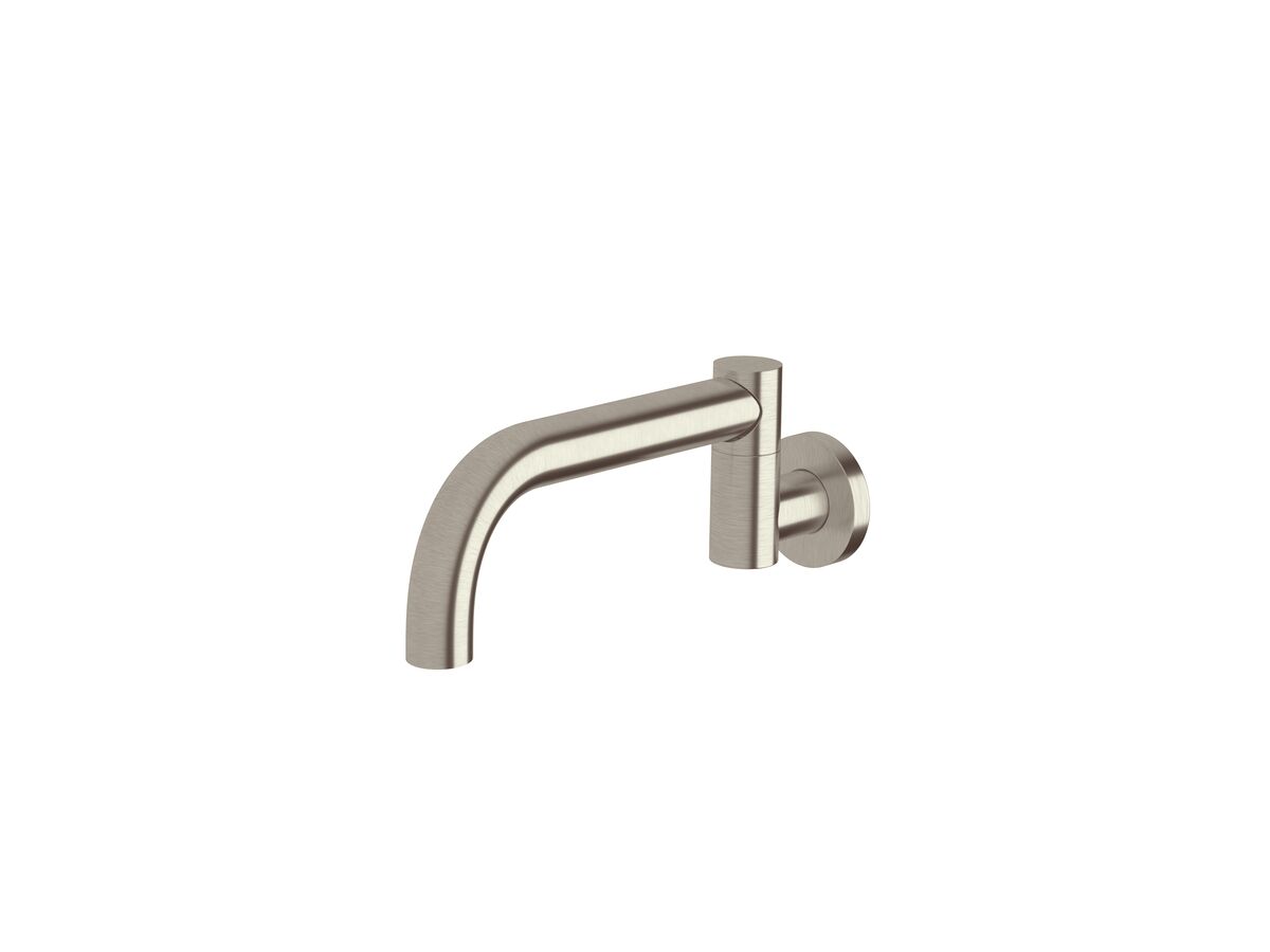 reece Sussex Scala Bath Outlet Swivel Curved 210mm LUX PVD Brushed Oyster Nickel