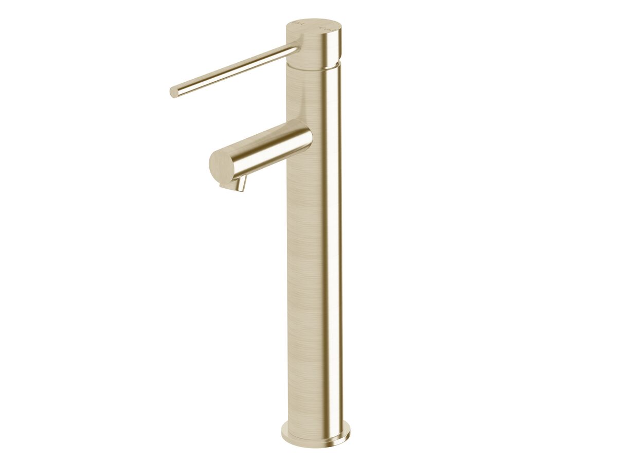 reece Sussex Scala Extended Basin Mixer Tap with 150mm Extension Pin LUX PVD Brushed Platinum Gold (5 Star)
