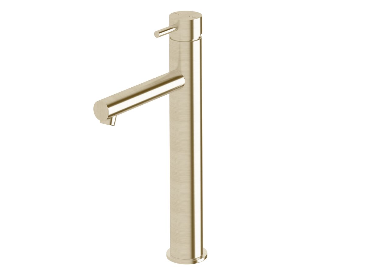 reece Sussex Scala Extended Basin Mixer Tap with 150mm Outlet LUX PVD Brushed Platinum Gold (5 Star)