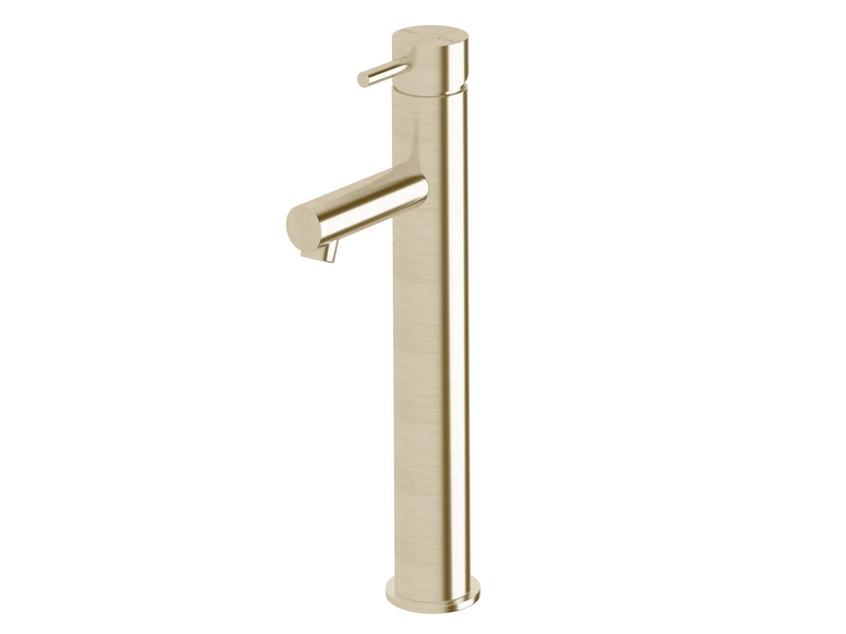 reece Sussex Scala Extended Basin Mixer Tap with 90mm Outlet LUX PVD Brushed Platinum Gold (6 Star)