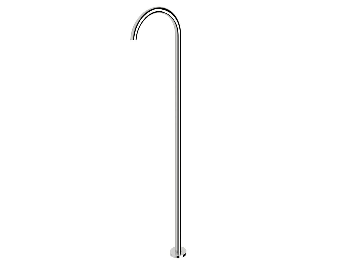 reece Sussex Scala Floor Mounted Basin Outlet Curved Chrome (5 Star)