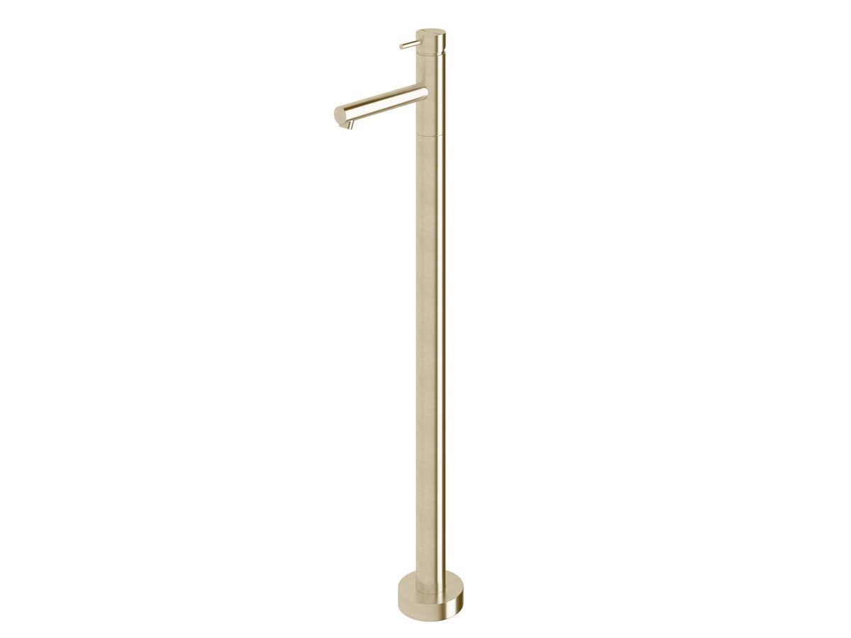 reece Sussex Scala Floor Mounted Bath Mixer Tap 160mm Outlet Trimset LUX PVD Brushed Platinum Gold