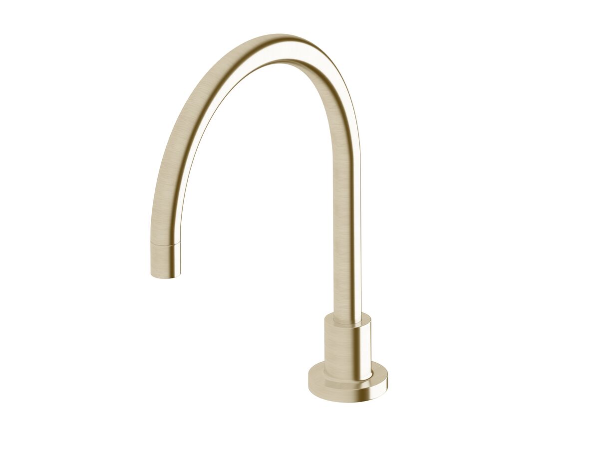 reece Sussex Scala Hob Sink Swivel Outlet Curved LUX PVD Brushed Platinum Gold (3 Star)