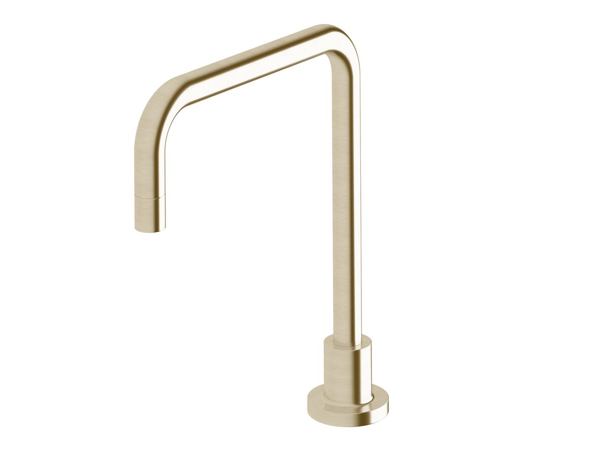 reece Sussex Scala Hob Sink Swivel Outlet Square LUX PVD Brushed Platinum Gold (3 Star)