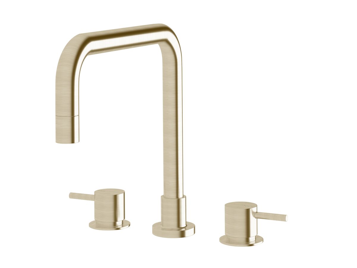reece Sussex Scala Hob Spa Set Square LUX PVD Brushed Platinum Gold